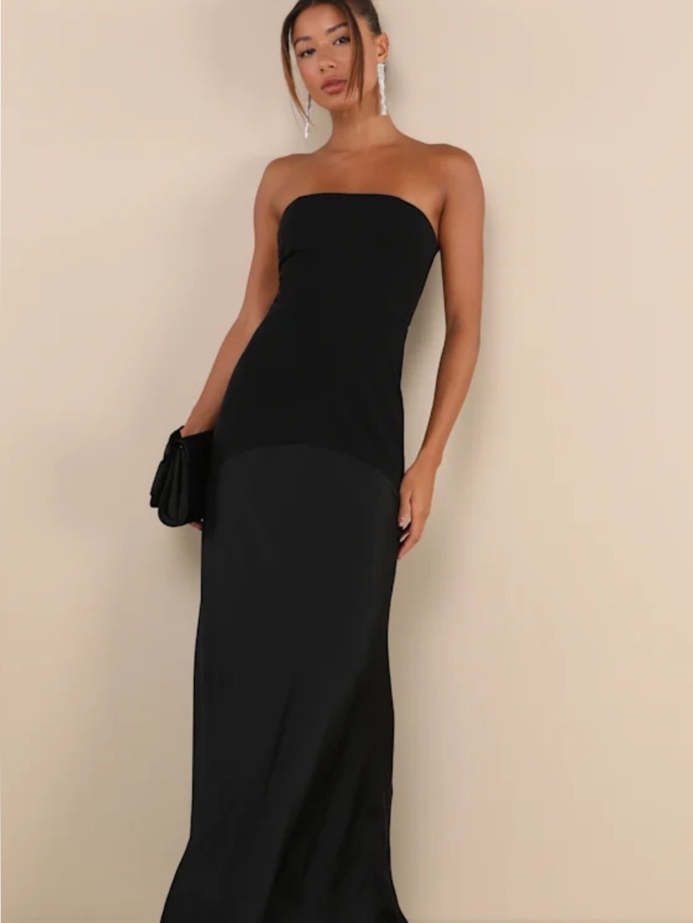 New Lulus Compelling Style Strapless  Dress - Classic Evening Gown Sz XL - Picture 7 of 8